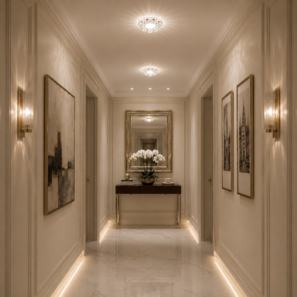 ORBITA Spot LED, 5W, Rotondo, Luce Fredda + RGB, Spot LED Bianco, Resina e Vetro Titolo predefinito Alessandro Design
