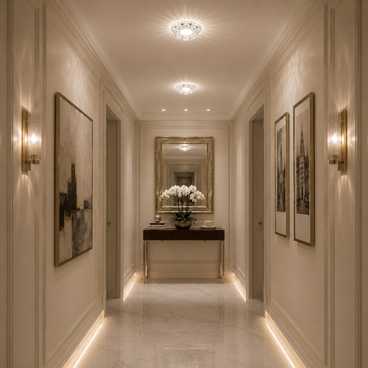 ORBITA Spot LED, 5W, Rotondo, Luce Fredda + RGB, Spot LED Bianco, Resina e Vetro Titolo predefinito Alessandro Design