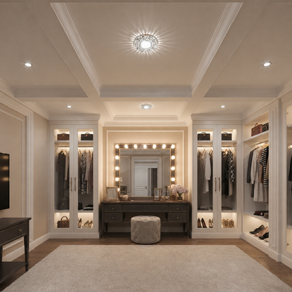 ORBITA Spot LED, 5W, Rotondo, Luce Fredda + RGB, Spot LED Bianco, Resina e Vetro Titolo predefinito Alessandro Design