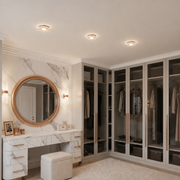 ORBITA Spot LED, 5W, Rotondo, Luce Fredda/Calda, Bronzo Antico, Resina e Vetro Spot LED Titolo predefinito Alessandro Design