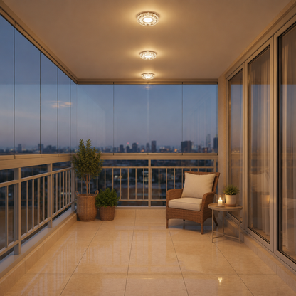 ORBITA Spot LED, 5W, Rotondo, Luce Fredda/Calda, Bronzo Antico, Resina e Vetro Spot LED Titolo predefinito Alessandro Design
