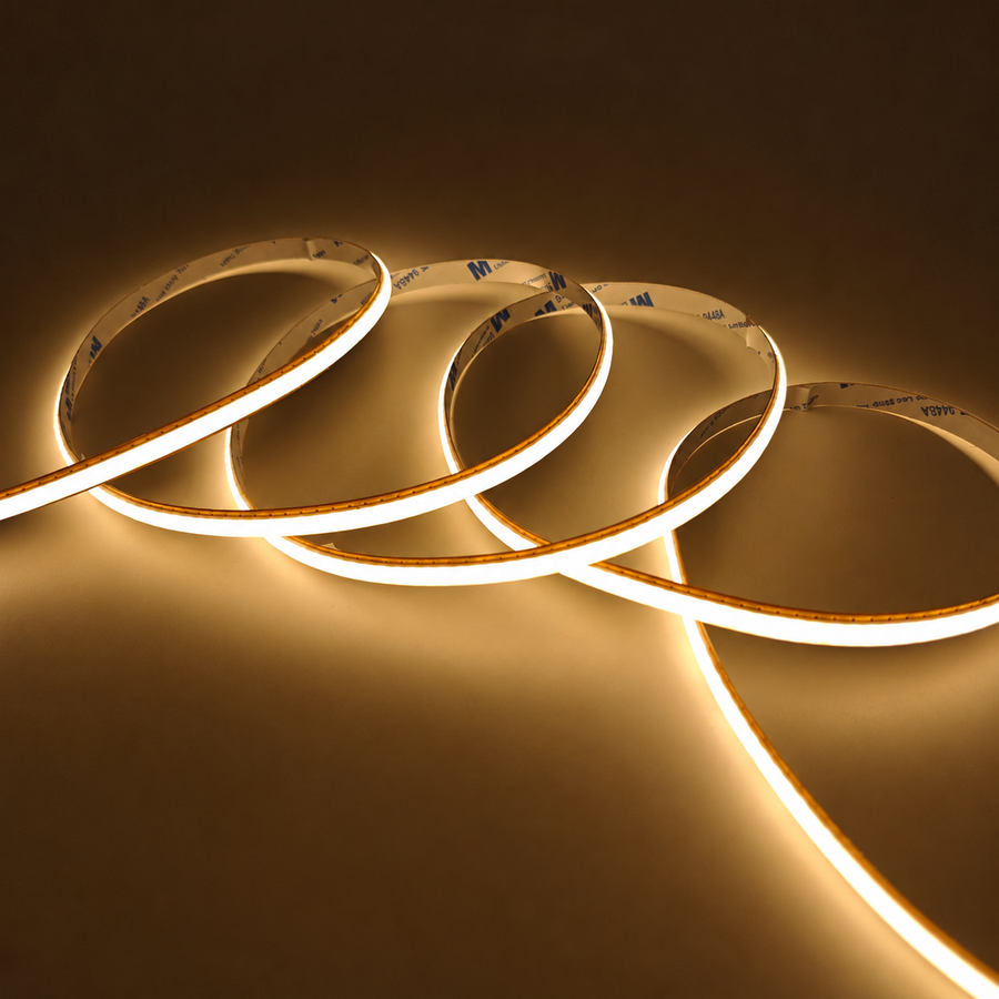 Striscia LED 53W/10M, IP21, Larghezza 0,8cm, Luce Calda, 3000K, Bianco