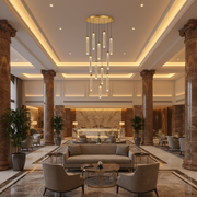 LAGOM Lampadario LED in Cristallo con Telecomando, Sospensione, 12 Sorgenti, 36W, Diametro 40cm, Luce Calda/Neutra/Fredda, Altezza Regolabile, Oro, Metallo e Cristallo