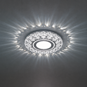 ORBITA Spot LED, 5W, Rotondo, Luce Fredda + RGB, Spot LED Bianco, Resina e Vetro Titolo predefinito Alessandro Design