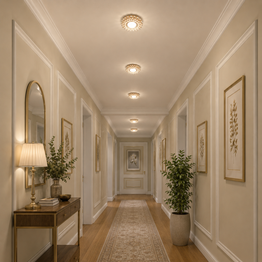 Spot LED ORBITA, 5W, Rotondo, Luce Fredda/Calda, Bronzo Antico, Spot LED in Resina e Vetro Titolo predefinito Alessandro Design