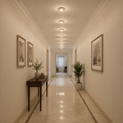 Spot LED ORBITA, 5W, Rotondo, Luce Fredda/Calda, Bronzo Antico, Spot LED in Resina e Vetro Titolo predefinito Alessandro Design