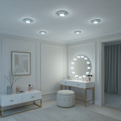 Spot LED ORBITA, 5W, Rotondo, Luce Fredda/Calda, Bronzo Antico, Spot LED in Resina e Vetro Titolo predefinito Alessandro Design