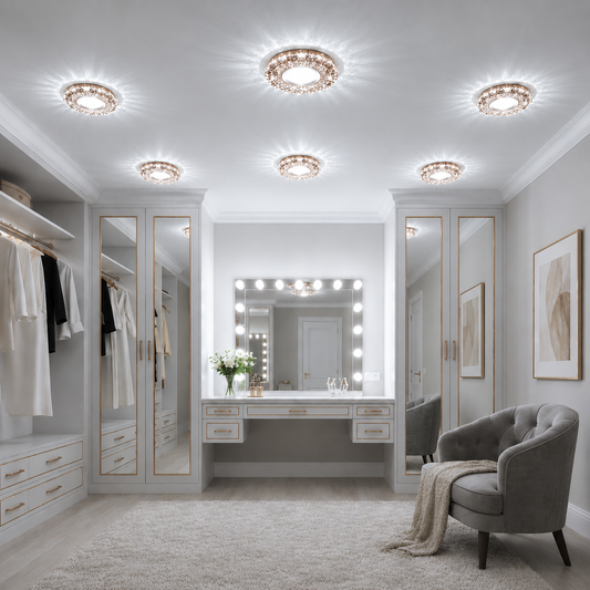 Spot LED ORBITA, 5W, Rotondo, Luce Fredda/Calda, Bronzo Antico, Spot LED in Resina e Vetro Titolo predefinito Alessandro Design