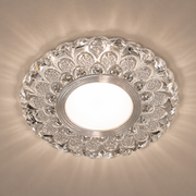 ORBITA Spot LED, 5W, Rotondo, Luce Fredda + RGB, Spot LED Bianco, Resina e Vetro Titolo predefinito Alessandro Design