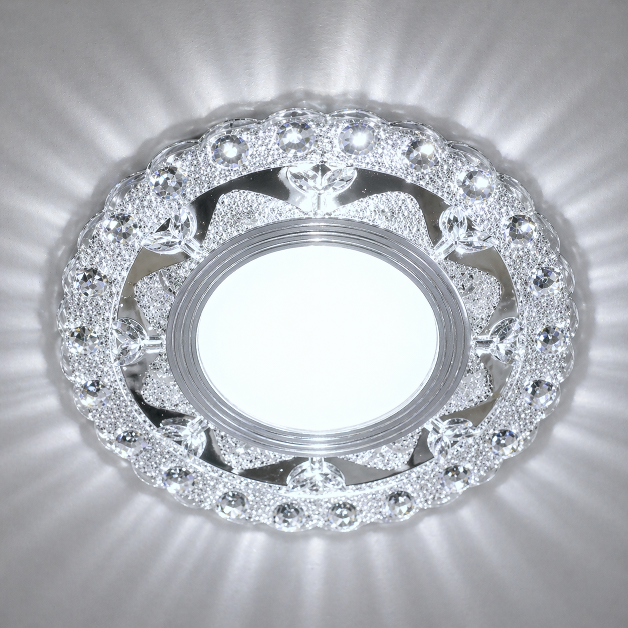 ORBITA Spot LED, 5W, Rotondo, Luce Fredda + RGB, Spot LED Bianco, Resina e Vetro Titolo predefinito Alessandro Design