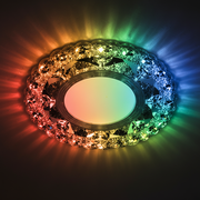 ORBITA Spot LED, 5W, Rotondo, Luce Fredda + RGB, Spot LED Bianco, Resina e Vetro Titolo predefinito Alessandro Design