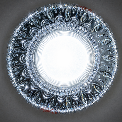 ORBITA Spot LED, 5W, Rotondo, Luce Fredda + RGB, Spot LED Bianco, Resina e Vetro Titolo predefinito Alessandro Design