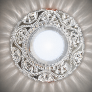 ORBITA Spot LED, 5W, Rotondo, Luce Fredda + RGB, Spot LED Bianco, Resina e Vetro Titolo predefinito Alessandro Design