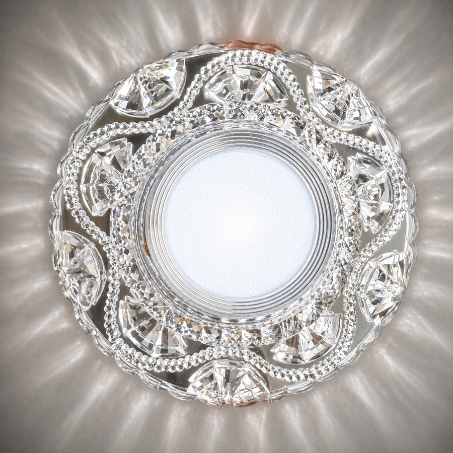 ORBITA Spot LED, 5W, Rotondo, Luce Fredda + RGB, Spot LED Bianco, Resina e Vetro Titolo predefinito Alessandro Design