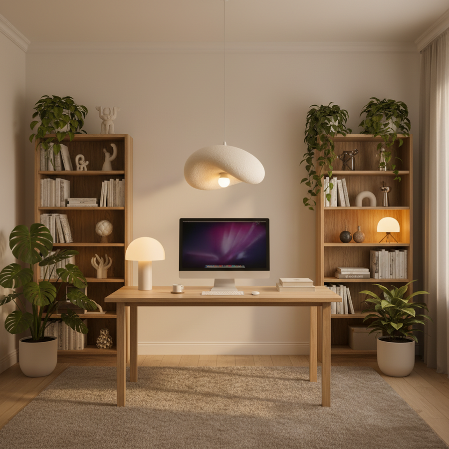 Lampadario Moderno FOAMER Nobile, 39 cm, Sospeso, 1 X E27, Bianco, Metallo e Schiuma, Altezza Regolabile Lampadari Classici Titolo predefinito Alessandro Design