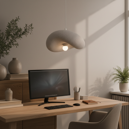 FOAMER Lampadario Moderno Nobile, 39 cm, Sospeso, 1 X E27, Grigio, Metallo e Schiuma, Altezza Regolabile Lampadari Classici Titolo predefinito Alessandro Design