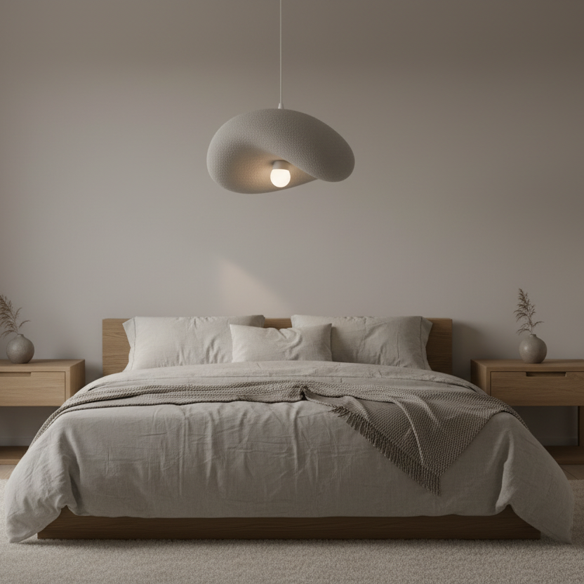 FOAMER Lampadario Moderno Nobile, 39 cm, Sospeso, 1 X E27, Grigio, Metallo e Schiuma, Altezza Regolabile Lampadari Classici Titolo predefinito Alessandro Design