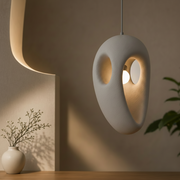 Lampadario moderno EON Elegance, 49 cm, sospeso, 1 X E27, grigio, metallo e schiuma, altezza regolabile