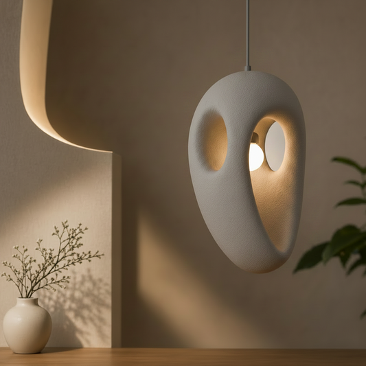 Lampadario moderno EON Elegance, 49 cm, sospeso, 1 X E27, grigio, metallo e schiuma, altezza regolabile