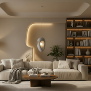 Lampadario moderno EON Elegance, 49 cm, sospeso, 1 X E27, grigio, metallo e schiuma, altezza regolabile