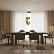 Lampadario moderno EON Elegance, 49 cm, sospeso, 1 X E27, grigio, metallo e schiuma, altezza regolabile