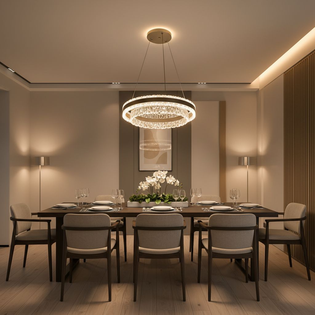 KOSMO Lampadario LED con telecomando 115W, Luce Fredda/Calda/Neutra, Dimmerabile, Lampadari LED neri con telecomando Titolo predefinito Alessandro Design