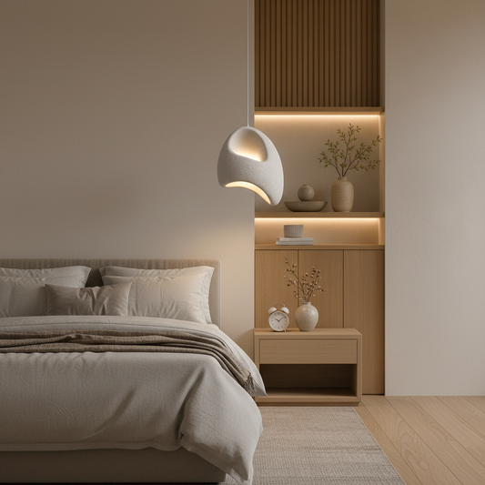 Lampadario Moderno VANTA, 32 cm, Sospeso, 1 X E27, Bianco, Metallo e Schiuma, Altezza Regolabile Lampadari Moderni Titolo predefinito Alessandro Design