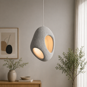 FOAMER Lampadario Moderno, 37 cm, Sospeso, 1 X E27, Grigio, Metallo e Schiuma, Altezza Regolabile Lampadari Classici Titolo predefinito Alessandro Design