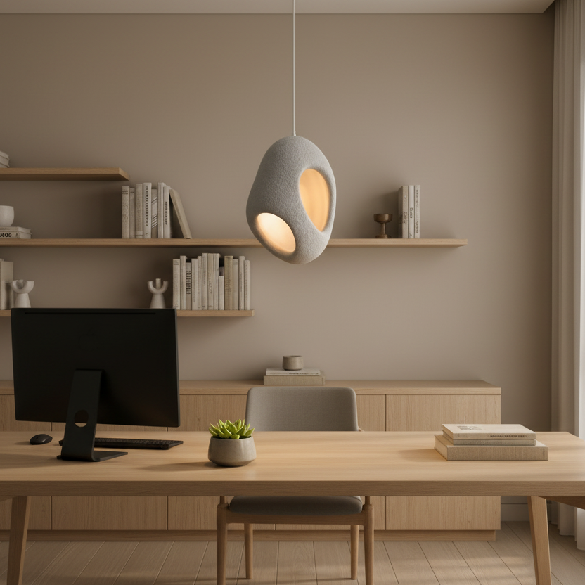 FOAMER Lampadario Moderno, 37 cm, Sospeso, 1 X E27, Grigio, Metallo e Schiuma, Altezza Regolabile Lampadari Classici Titolo predefinito Alessandro Design