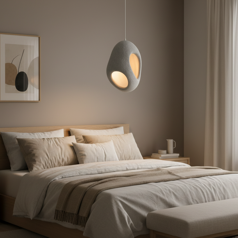 FOAMER Lampadario Moderno, 37 cm, Sospeso, 1 X E27, Grigio, Metallo e Schiuma, Altezza Regolabile Lampadari Classici Titolo predefinito Alessandro Design