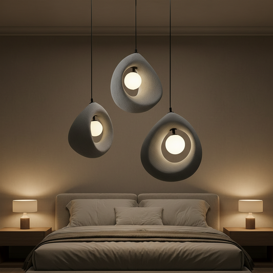 FOAMER Lampadario Moderno, 35 cm, Sospeso, 1 X E27, Grigio, Metallo e Schiuma, Altezza Regolabile Lampadari Moderni Titolo predefinito Alessandro Design