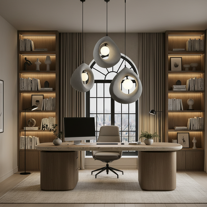 FOAMER Lampadario Moderno, 35 cm, Sospeso, 1 X E27, Grigio, Metallo e Schiuma, Altezza Regolabile Lampadari Moderni Titolo predefinito Alessandro Design
