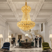 Lampadario in Cristallo CASTRUM Magno 11xE14, D60 cm, Oro, Altezza Regolabile, Metallo e Cristallo Lampadari in Cristallo Titolo predefinito Alessandro Design
