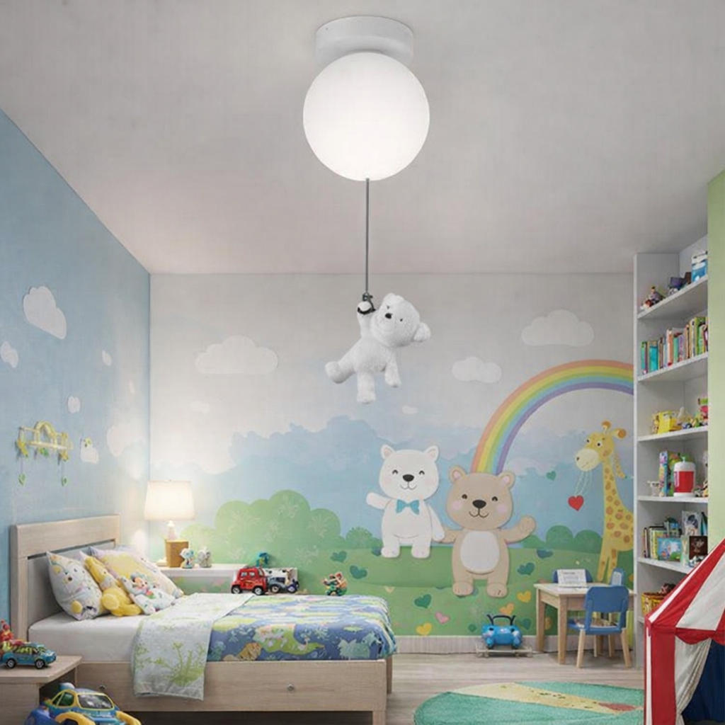 Lampadario LED URSOLETI CP210 Globo 15cm, Altezza 47cm, 1xE27, Sospeso, Metallo e Acrilico Lampadari per bambini Titolo predefinito Alessandro Design