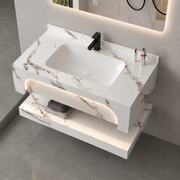 Set mobili da bagno VELIN, 60 cm, 3 pezzi, mobili da bagno bianchi Titolo predefinito Alessandro Design