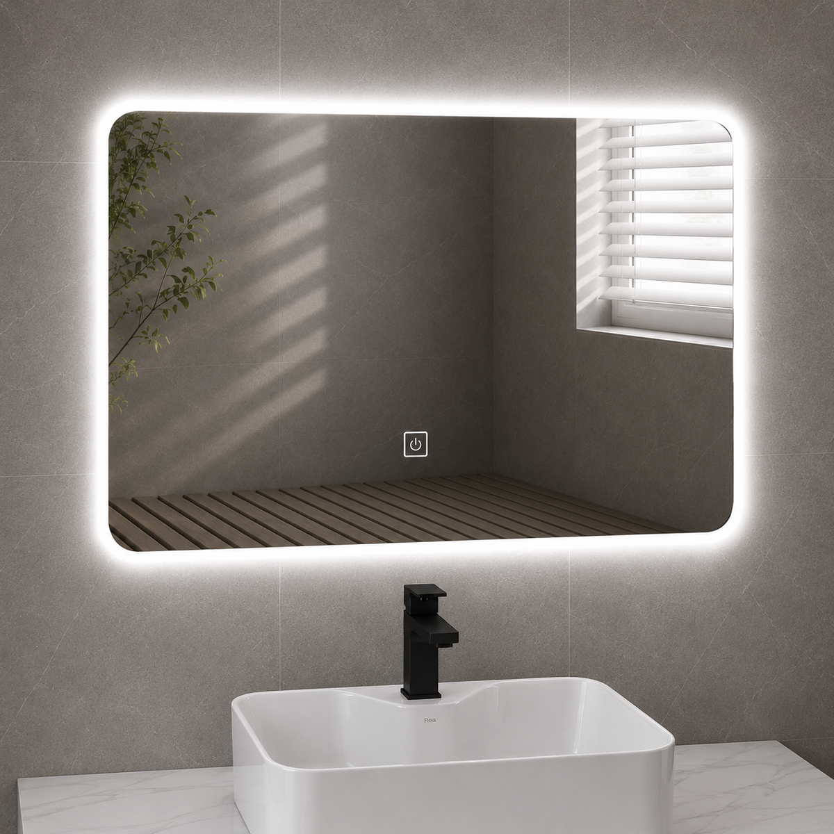Set Mobili da Bagno AURO, 60 cm, 3 Pezzi, Mobili da Bagno Bianco Titolo predefinito Alessandro Design