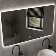 ARQON Duo Set Mobili da Bagno, 140 cm, 3 Pezzi, Mobili da Bagno Grigi Titolo predefinito Alessandro Design