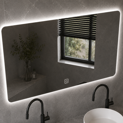 ARQON Duo Set Mobili da Bagno, 140 cm, 3 Pezzi, Mobili da Bagno Grigi Titolo predefinito Alessandro Design