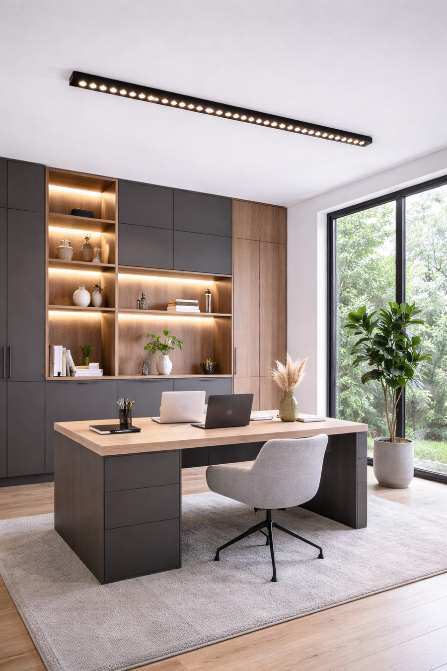 Proiettore LED lineare Applied Grid 72W, Luce Neutra 4000k, 90 sorgenti, Plafoniere LED 2,4 metri Titolo predefinito Alessandro Design