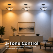Lampadario a sospensione a LED RICCI 25W, 2 Cerchi, Luce Fredda/Calda/Neutra, Nero, Lampadari Moderni Regolabili in Altezza Titolo predefinito Alessandro Design