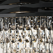 Lampadario in cristallo HEXA Ø30cm 3xE14 Nero Lampadari in cristallo ad altezza regolabile Titolo predefinito Alessandro Design