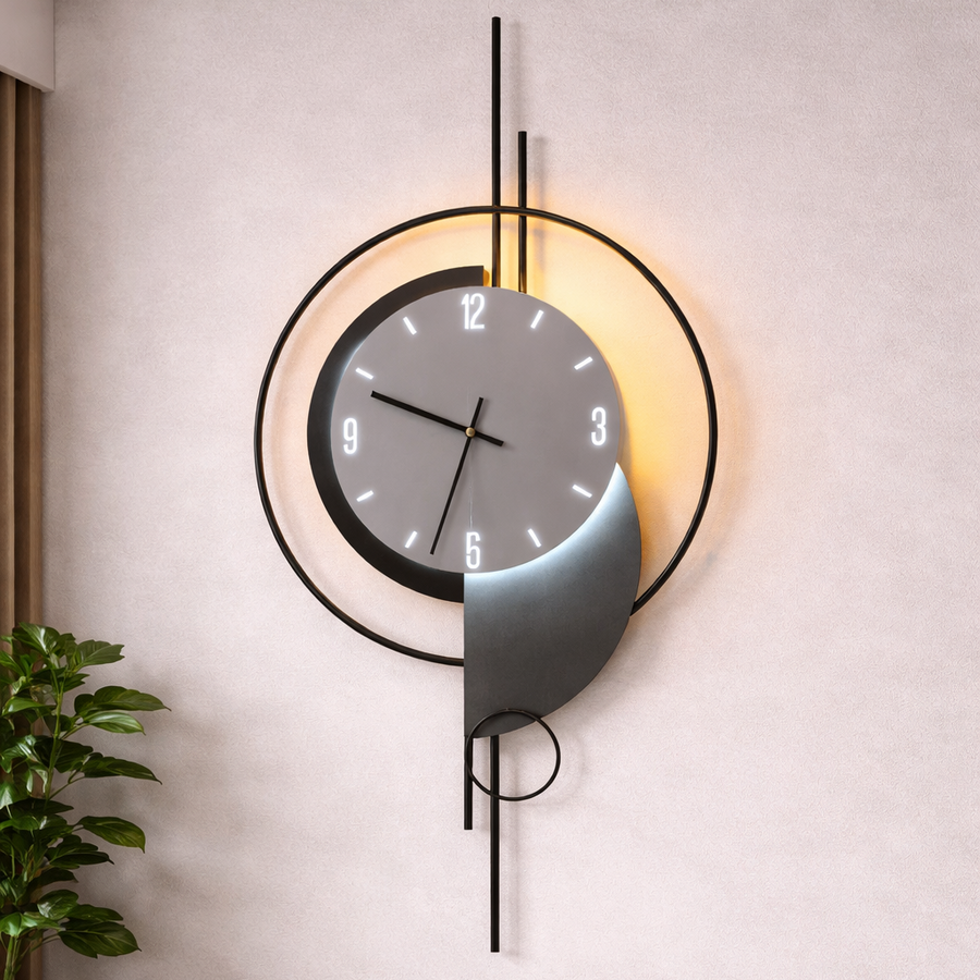 Lampada da parete decorativa a LED ARTY 80x40 cm Luce Fredda/Neutra/Calda Nero Lampade da Parete per Interni Titolo predefinito Alessandro Design