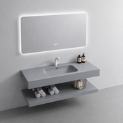 Set mobili da bagno KROSS, 60 cm, 3 pezzi, grigio