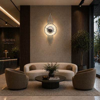 Lampada da parete decorativa a LED HARMONY 65x25cm Luce Fredda/Neutra/Calda Cromo