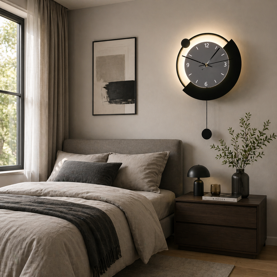 Lampada da parete decorativa a LED ARC Ø30 cm Luce Fredda/Neutra/Calda Nero Lampade da parete per interni Titolo predefinito Alessandro Design