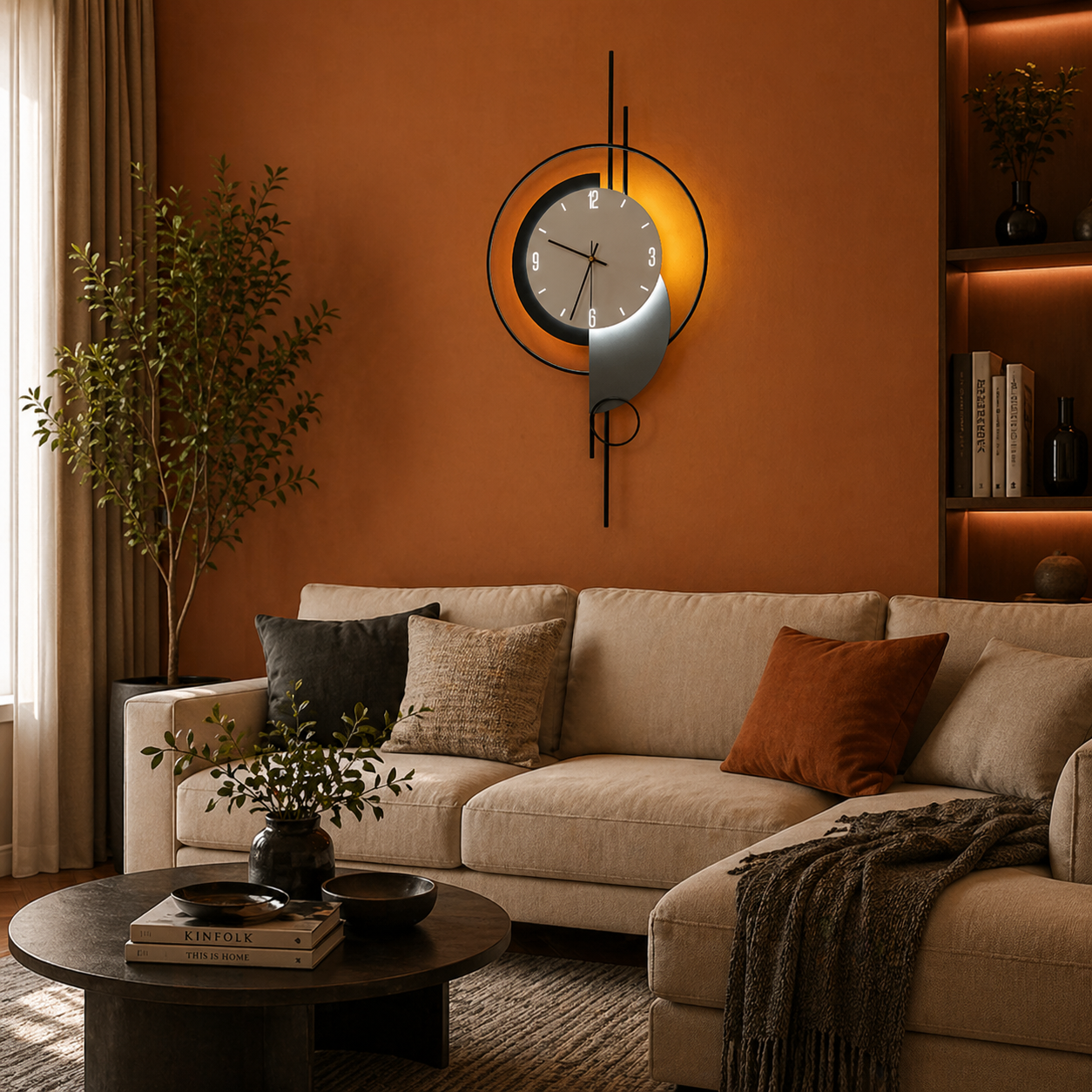 Lampada da parete decorativa a LED ARTY 80x40 cm Luce Fredda/Neutra/Calda Nero Lampade da Parete per Interni Titolo predefinito Alessandro Design