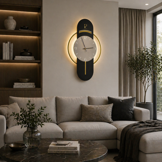 Lampada decorativa da parete LED BIZZ 58x36 cm Luce Fredda/Neutra/Calda Nero Oro