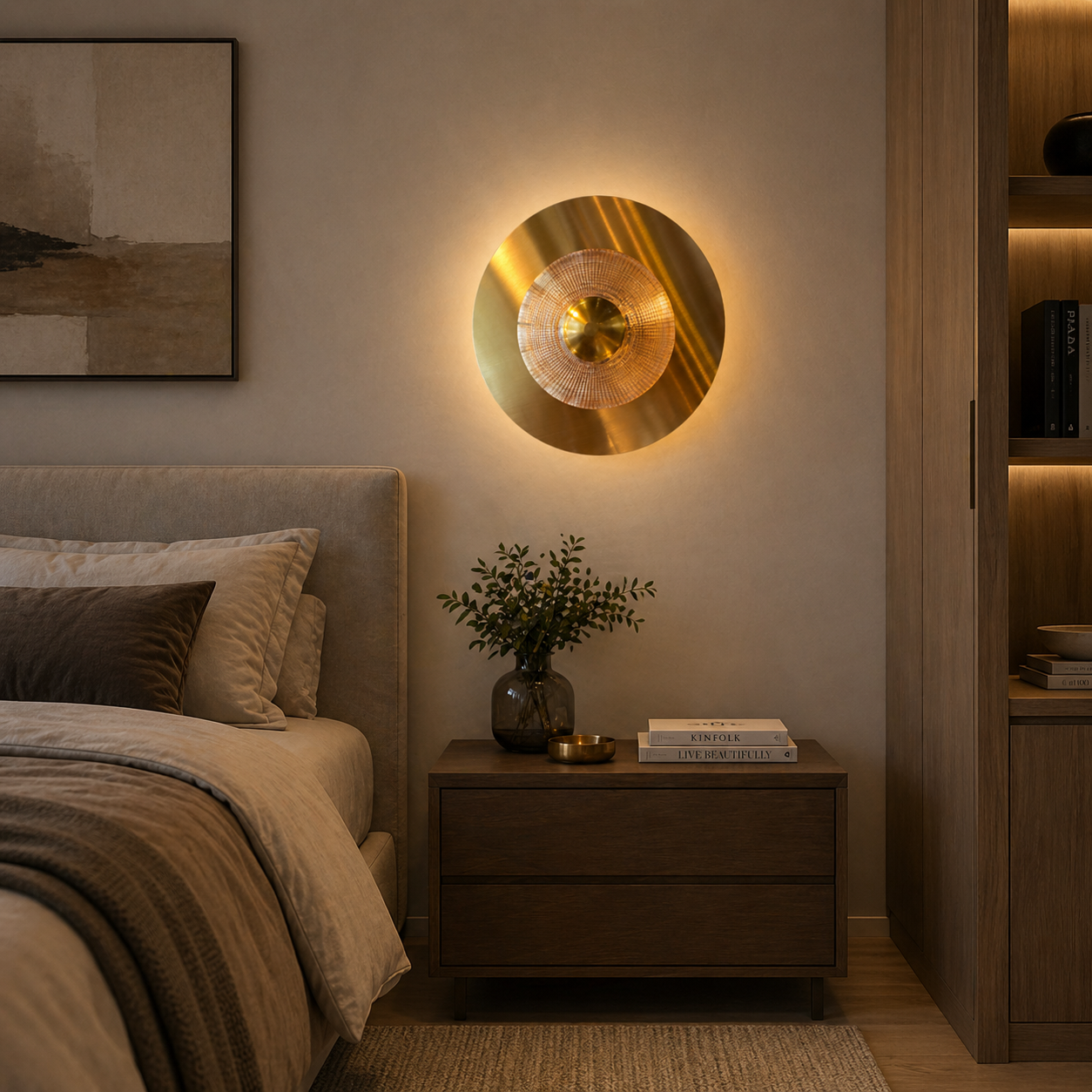 Lampada da parete decorativa a LED DOME Oro freddo/neutro/caldo Lampade da parete per interni Titolo predefinito Alessandro Design