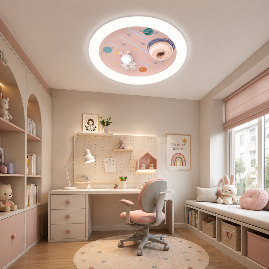 Lampadario LED CONSTELATION con telecomando 63W, Diametro 50cm, Luce Fredda/Calda/Neutra, Lampadari LED Rosa con Telecomando Titolo predefinito Alessandro Design