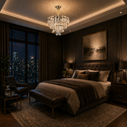 Lampadario in Cristallo VALMONT Nobile 6xE14, D40 cm, Oro, Altezza Regolabile, Metallo e Cristallo Lampadari in Cristallo Titolo predefinito Alessandro Design